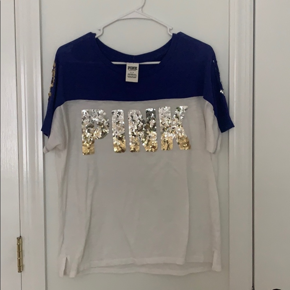 Brand PINK sequence short sleeve shirt